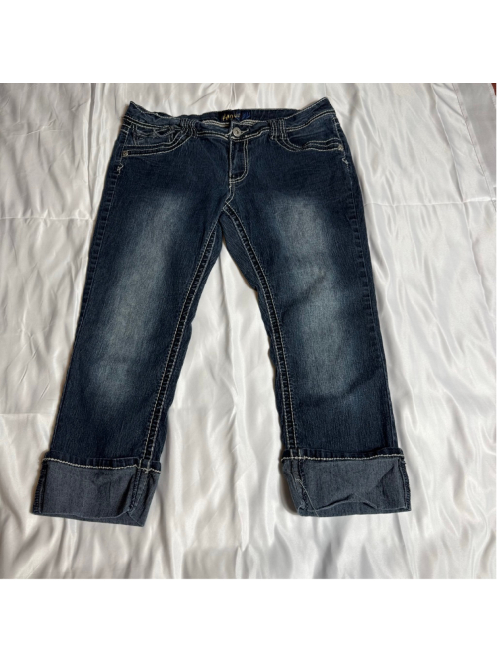 Women's Angels Blue Cropped Jeans Size 15